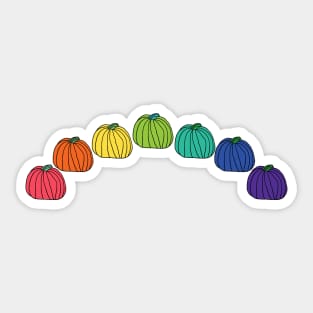 Eat the Pumpkin Rainbow Sticker